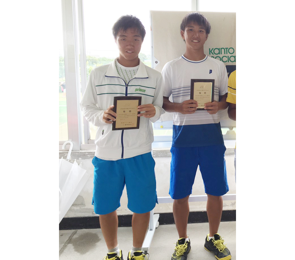 第90回関東ジュニアテニス選手権大会 男子ダブルス優勝