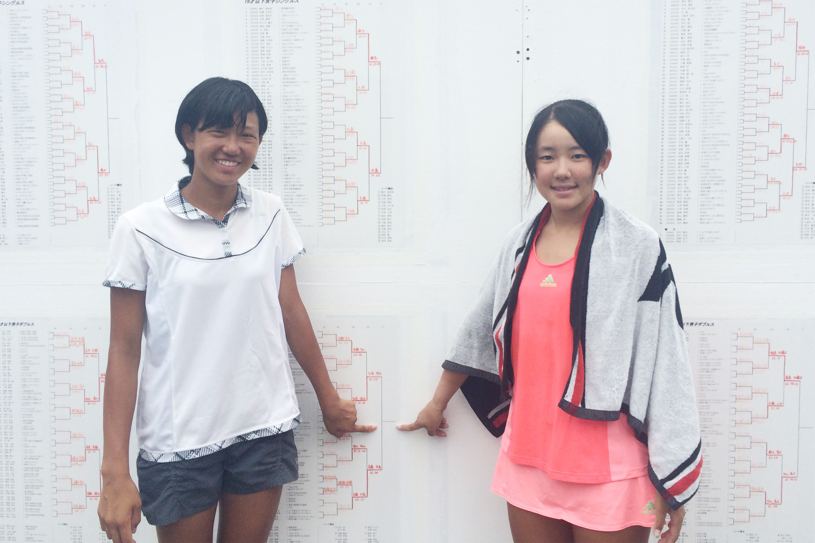 第90回関東ジュニアテニス選手権大会 女子ダブルス優勝